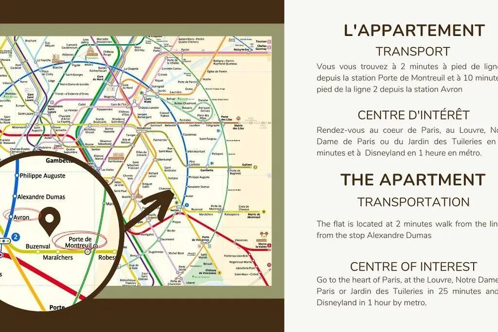 Апартаменты 22.appart 4pers#1 Bedroom#pere Lachaise #nation *